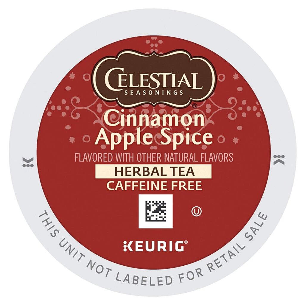 Celestial Seasonings Cinnamon Apple Spice Herbal Tea K Cups