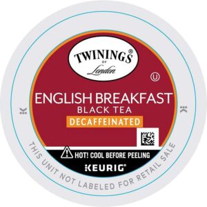 Twinings of London Decaffeinated English Breakfast Tea K-Cups