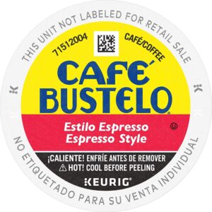 Cafe Bustelo Espresso Style Dark Roast Coffee K-Cup Pods