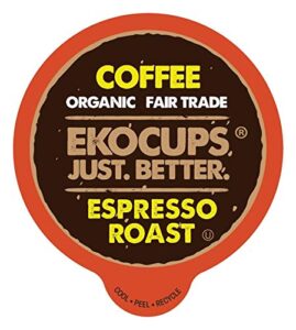 EKOCUPS Organic Espresso Coffee Pods