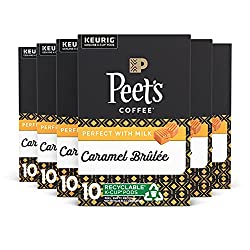 Peet's Coffee Caramel Brulee Flavored Coffee K-Cup Pods